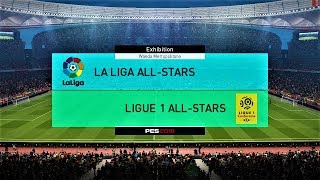 LA LIGA All Stars vs LIGUE 1 All Stars  PES 2018 Gameplay [upl. by O'Donovan817]