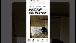 Hilarious Strava posts about pooping on a Tempo run fypシ゚viral [upl. by Hgielak]