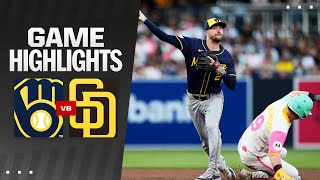 Brewers vs Padres Game Highlights 62124  MLB Highlights [upl. by Aleemaj]