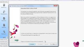 SAGE 100 Compta Fichier FEC DGFip Fichier des écritures comptables [upl. by Leahcimaj]