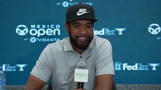 Tony Finau Tuesday Press Conference 2024 Mexico Open at Vidanta © PGA Tour [upl. by Eiramnna]