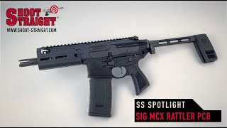 SIG SAUER MCX Rattler PCB  Shoot Straight Spotlight [upl. by Nolava755]