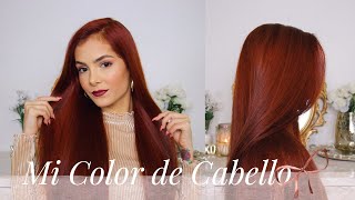 Mi cabello rojo cobrizo  Cómo me lo pinto en casa  Celhelíz [upl. by Agosto]