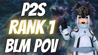 FFXIV  P2S 734 BLM PoV  Rank 1 92779 rDPS  96865 aDPS [upl. by Curry812]