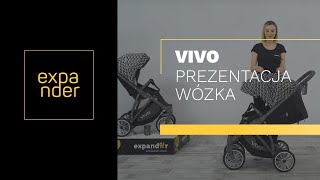 Wózek spacerowy Vivo marki Expander spacerówka z pompowanymi kołami [upl. by Eixela]