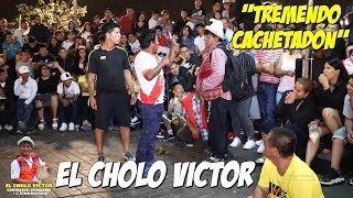 Cholo Víctor ft Chanchito Jr  Tremendo Cachetadón  CÓMICOS AMBULANTES DEL PERÚ [upl. by Alleuqcaj]