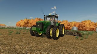 DISCING UP THE FIELD  Farming Simulator 22 [upl. by Anuqahs]