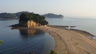 1日2回干潮時に海に現れるエンジェルロード 小豆島 Angel Road [upl. by Finny]