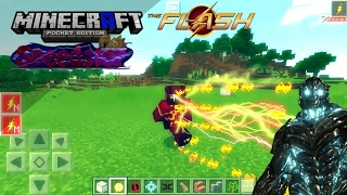 THE FLASH MOD  COMO VIRAR O FLASH  MINECRAFT PE 11 OFICIAL SPEEDSTER FISK  INCRÍVEL [upl. by Wolfgang]