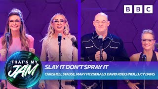 Slay It Don’t Spray It with Chrishell Stause Mary Fitzgerald David Koechner and Lucy Davis 💦 [upl. by Kristi]