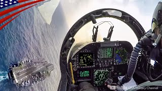 Top Gun Fighter Jet FA18 Super Hornet Impressive Cockpit View [upl. by Elbring]