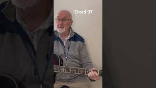 Chord B7 chords guitarlesson guitar [upl. by Yaeger749]