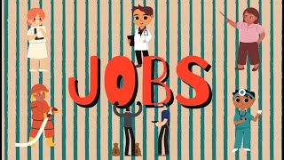 JOBS in ENGLISH  English story for Kids  ESL materials [upl. by Channing783]