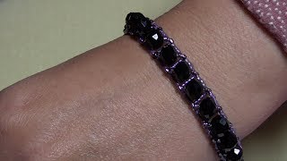 Beginners Slinky quotTennis Style quot Bracelet Tutorial [upl. by Adnowat]