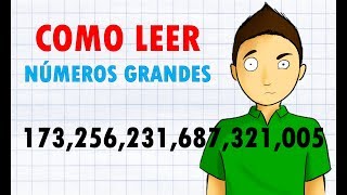 COMO LEER NÚMEROS MUY GRANDES Super Fácil [upl. by Gerdy]