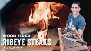 Wood Fired Ribeye Steaks in a Pizza Oven [upl. by Quintana201]