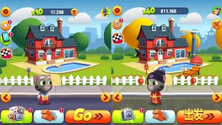 Talking Tom Gold Run vs Talking Tom Gold Run China  Champion Tom vs Fortune Tom Android Gameplay [upl. by Aisnetroh]