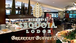 Disneys Sequoia Lodge  Full Tour of Breakfast Buffet  Disneyland Paris Hotels  HD 1080p50fps [upl. by Hazeghi]