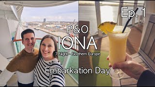 PampO Iona Northern Europe  Ep1Embarkation Day  Double Room Deck12  Dinner at Opal Restaurant [upl. by Urbai571]