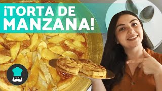 TORTA de MANZANA invertida con caramelo 🍎  Receta fácil [upl. by Salzhauer]