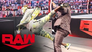 Kofi Kingston brings trouble to MVP’s paradise Raw June 28 2021 [upl. by Nonnair]