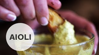 How to Make Homemade AIOLI mayonnaise [upl. by Aufmann525]