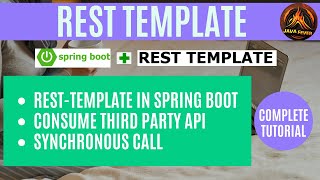 RestTemplate to call an external microservice API  Consume Third Party API in Spring Boot [upl. by Elleina]