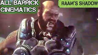 All Barrick Cinematics  Gears of War 3 Raams Shadow [upl. by Anauqes]