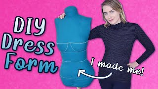 DIY Dress Form  Making a Customfit Mannequin from mostly Repurposed Materials [upl. by Arjan]