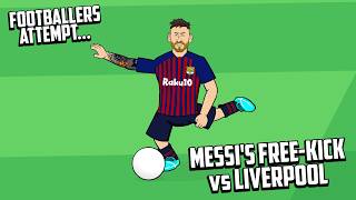 MESSIS FREEKICK vs LIVERPOOL🔥 Footballers Attempt Frontmen 83 [upl. by Vasos]