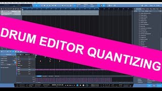 STUDIO ONE 4  DRUM EDITOR QUANTIZING [upl. by Tjon457]