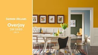 September 2018 Color of the Month Overjoy  SherwinWilliams [upl. by Norma822]