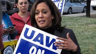 Kamala Tells Striking Auto Workers Shes A Capitalist For Tax Cuts [upl. by Shea871]