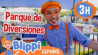 Blippi visita un parque de diversiones  Blippi Español  Videos educativos para niños [upl. by Elissa494]