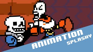 Sans Vs Papyrus  Undertale fight animation P22 [upl. by Kacie608]