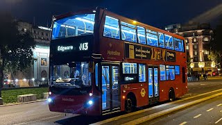 Full Route Visual  London Bus Route 113 Edgware Station  Marble Arch VMH2494  LK18 AJK [upl. by Henden90]