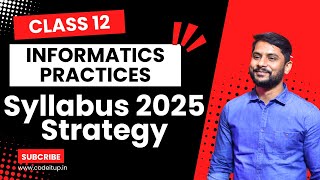 CBSE Class 12  Informatics Practices  Syllabus 2025 Session [upl. by Baumbaugh]