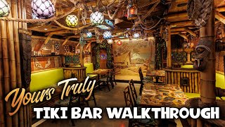 YOURS TRULY Speakeasy TIKI BAR Walkthrough and Tour in Honolulu Hawaii [upl. by Berriman700]