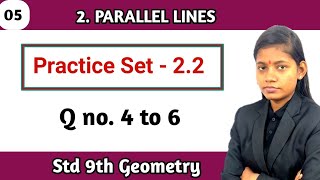 9th class math part 2 chapter 2 practice set 22 geometry question 4 to 6 solution lecture 5 [upl. by Slyke580]