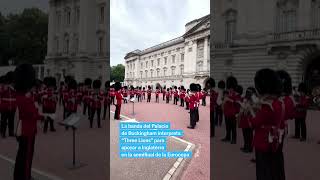 La banda del Palacio de Buckingham anima a Inglaterra antes de su partido contra Países Bajos [upl. by Sherill]