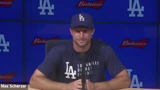 Dodgers pregame Max Scherzer always wanted to be teammates with Clayton Kershaw [upl. by Christy439]