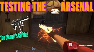 Testing the TF2 Arsenal The Cleaners Carbine [upl. by Yelrebmik]