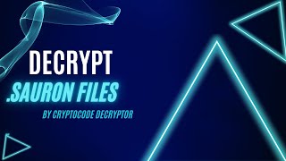 How to Remove Sauron Ransomware and Recover Data  Sauron Decryptor ransomware file virus [upl. by Bazar]