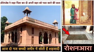 Roshanara bagh  एक शहजादी जिसके द्वारा कुँवारी रहने की परंपरा को तोड़ने पर मौत की नींद सुलाया गया [upl. by Naiva]