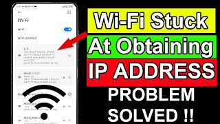 WiFi Stuck at Obtaining IP Address  How to Fix WiFi Stuck At Obtaining IP Address Solved [upl. by Garrott]