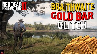 RDR 2 Braithwaite Gold Bar Glitch  Working With Arthur Morgan  2024 [upl. by Melena]