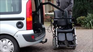 Rolstoelauto Scootmobiel opbergen Lift WTrunk WL [upl. by Kachine]