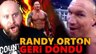 RANDY ORTON WWEYE GERİ DÖNDÜ  CANLI REAKSİYON [upl. by Dnivra]