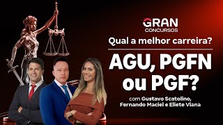 Qual a melhor carreira AGU PGFN ou PGF [upl. by Ymirej]