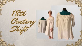 Sewing an 18th century shiftchemise [upl. by Arym]